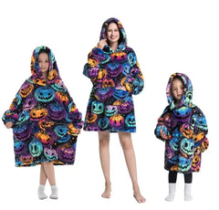 Plush Oversized Velveteen Blanket Hoodie