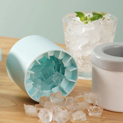 Silicone Cylinder Ice Maker Bucket