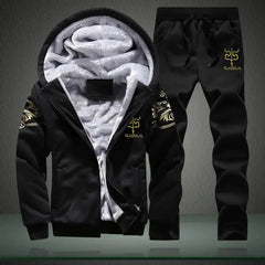 Winter Inner Fleece Hoodies Men