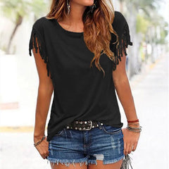 Women Tassel T shirts