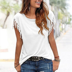 Women Tassel T shirts