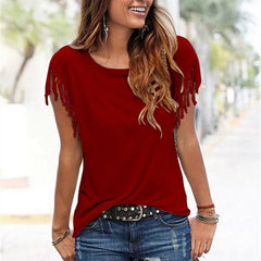 Women Tassel T shirts