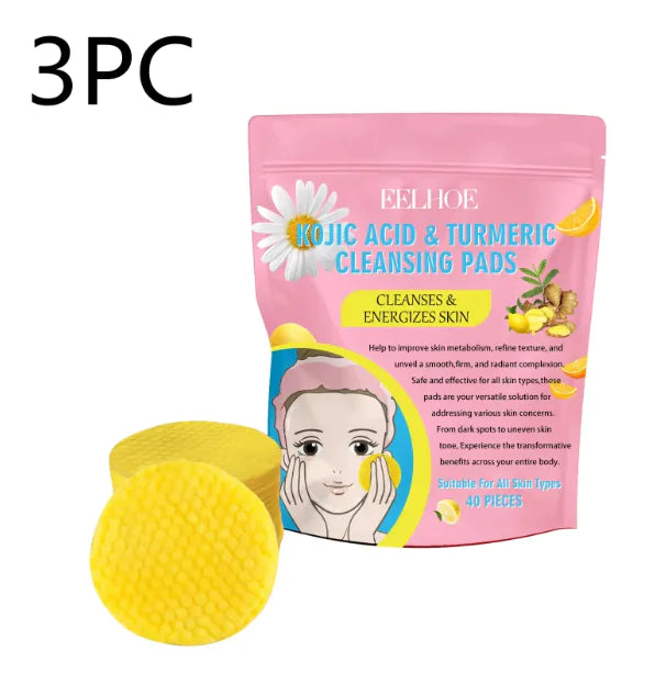 Kojic Acid Turmeric Brightening Cleansing Pads