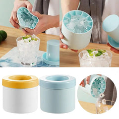 Silicone Cylinder Ice Maker Bucket